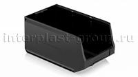 Складской лоток/контейнер для зап. частей, крепежей, черный, 500x300x250 мм
