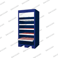 Шкаф для оснастки и инструмента к станкам с ЧПУ с 5 выдвижными полками