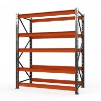 Стеллаж металлический Оптима, 2500x1250x785 мм. Полки: 5 шт. без настила