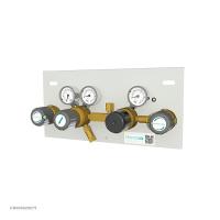 Газовая рампа кислородная перепускная GCE MTLS (DRUVA, 2 бал., двухплеч., полуавт., редук., 300/20 бар) стационарн.