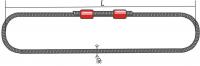 Строп канатный кольцевой СКК 2,0 (УСК2) опрессовка Длина 3м D каната 11