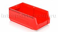 Складской лоток/контейнер для зап. частей, крепежей, красный, 400x225x150 мм