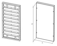 Щит линейный 1,1х1,5м профиль 2,5 мм