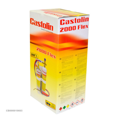 Горелка паяльн. Castolin 2000 Flex однораз. баллон (кислор.+пропан.балл., зажигалка), MESSER