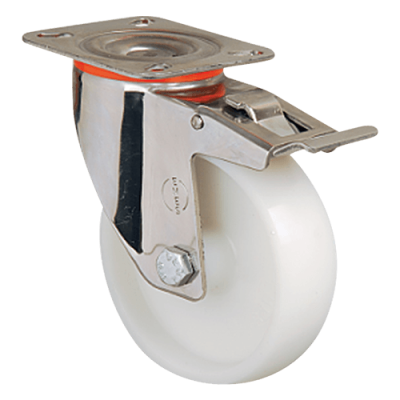 Нейлоновое колесо  EM01 ZKZ 80 F (INOX)